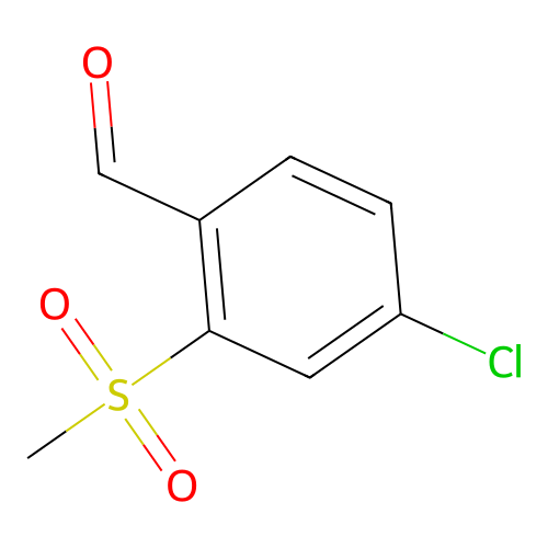 4-Chloro-2-(methylsulfonyl)benzaldehyde structure