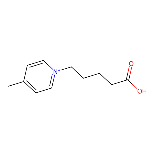 1-(4-Carboxybutyl)-4-methylpyridinium structure