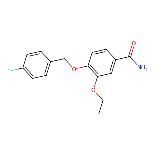 3-Ethoxy-4-[(4-fluorophenyl)methoxy]benzamide structure