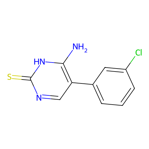 6-amino-5-(3-chlorophenyl)pyrimidine-2(1H)-thione structure