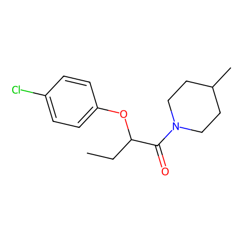 2-(4-Chlorophenoxy)-1-(4-methylpiperidin-1-yl)butan-1-one structure
