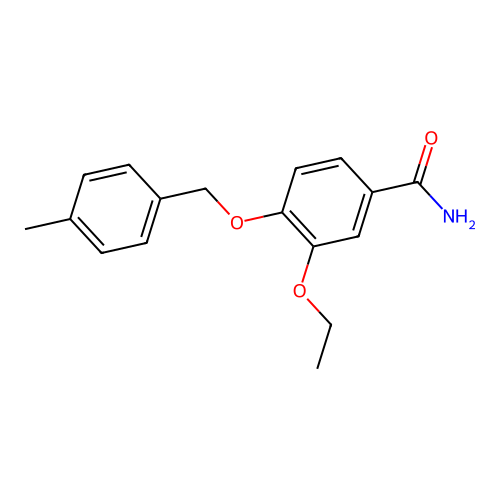 3-Ethoxy-4-[(4-methylphenyl)methoxy]benzamide structure