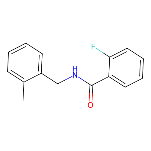 2-Fluoro-N-(2-methylbenzyl)benzamide structure