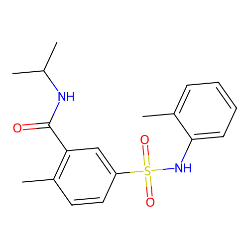 2-methyl-5-[(2-methylphenyl)sulfamoyl]-N-propan-2-ylbenzamide structure