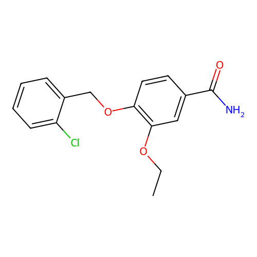 4-[(2-Chlorophenyl)methoxy]-3-ethoxybenzamide structure