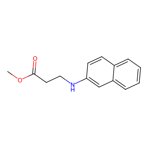 Methyl 3-(2-naphthylamino)propanoate structure