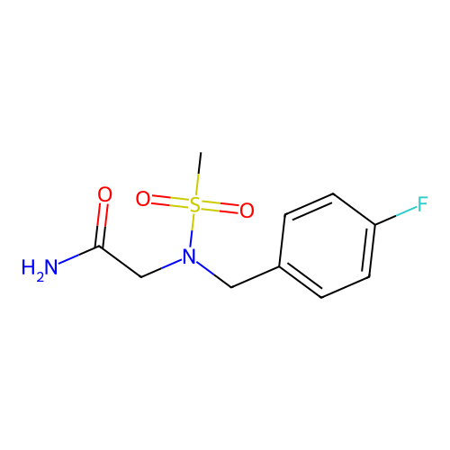 2-[(4-Fluorophenyl)methyl-methylsulfonylamino]acetamide structure