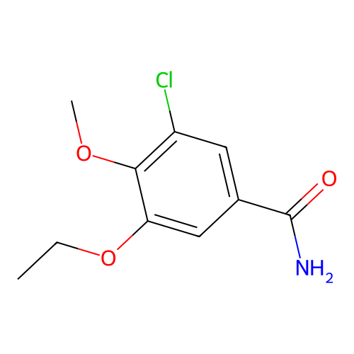 3-Chloro-5-ethoxy-4-methoxybenzamide structure