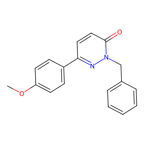 2-Benzyl-6-(4-methoxyphenyl)pyridazin-3-one structure