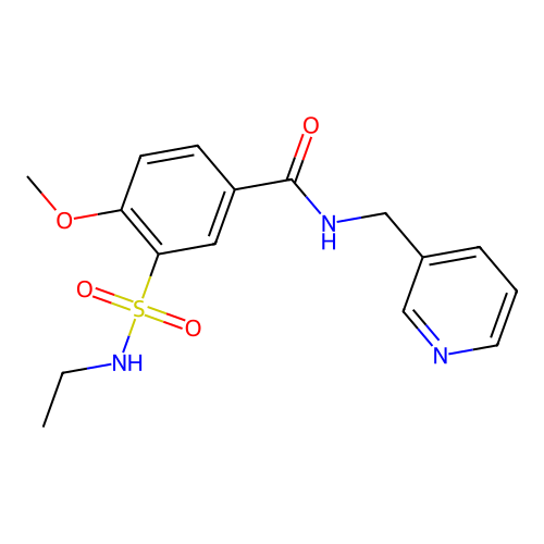 3-(ethylsulfamoyl)-4-methoxy-N-(pyridin-3-ylmethyl)benzamide structure