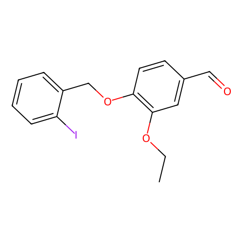 3-Ethoxy-4-[(2-iodobenzyl)oxy]benzaldehyde structure