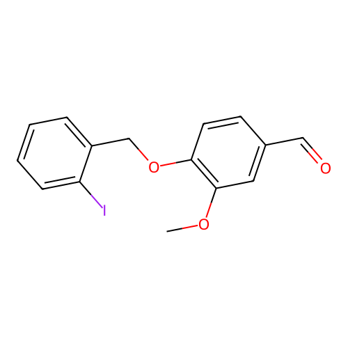4-[(2-Iodobenzyl)oxy]-3-methoxybenzaldehyde structure
