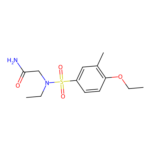 2-[(4-Ethoxy-3-methylphenyl)sulfonyl-ethylamino]acetamide structure