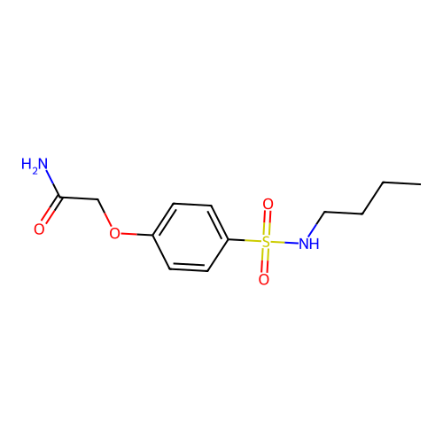 2-[4-(Butylsulfamoyl)phenoxy]acetamide structure