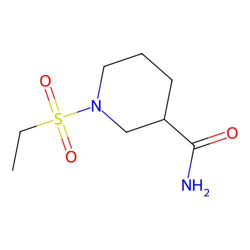 1-(Ethylsulfonyl)piperidine-3-carboxamide structure