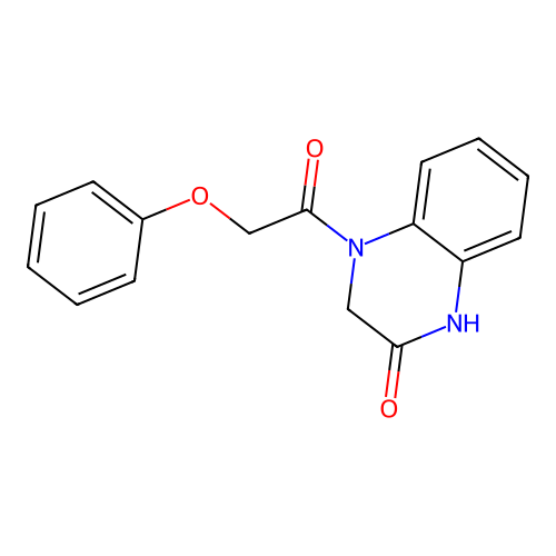 4-(2-Phenoxyacetyl)-1,3-dihydroquinoxalin-2-one structure