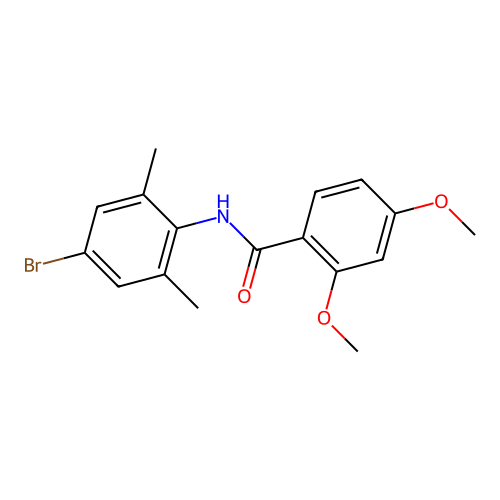 N-(4-bromo-2,6-dimethylphenyl)-2,4-dimethoxybenzamide structure