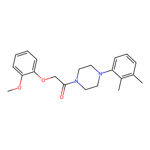 1-[4-(2,3-Dimethylphenyl)piperazin-1-yl]-2-(2-methoxyphenoxy)ethanone structure