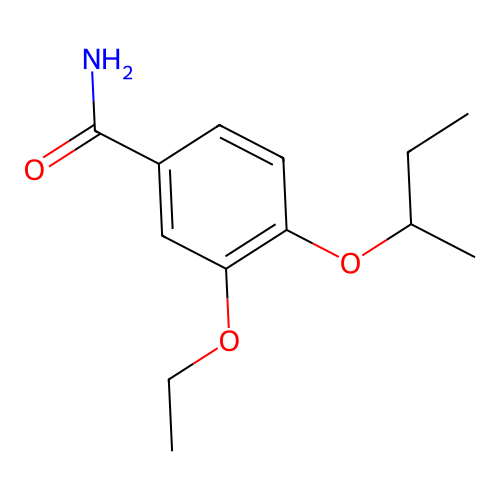 3-Ethoxy-4-(1-methylpropoxy)benzamide structure