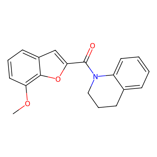 3,4-dihydro-2H-quinolin-1-yl-(7-methoxy-1-benzofuran-2-yl)methanone structure