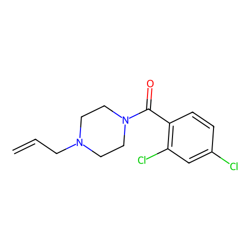 (2,4-Dichlorophenyl)-(4-prop-2-enylpiperazin-1-yl)methanone structure