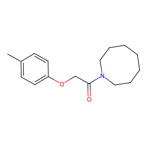 1-(Azocan-1-yl)-2-(4-methylphenoxy)ethanone structure