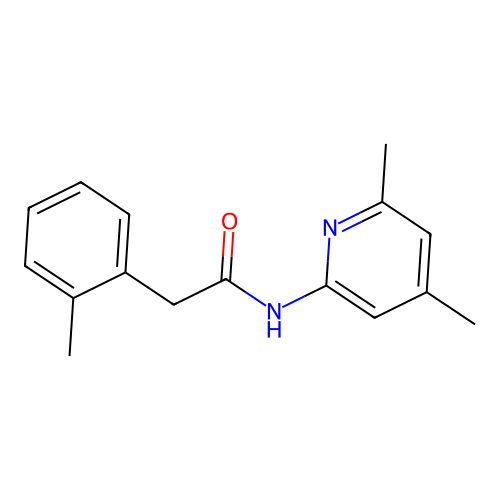 N-(4,6-dimethylpyridin-2-yl)-2-(2-methylphenyl)acetamide structure