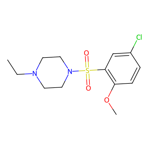 1-[(5-Chloro-2-methoxyphenyl)sulfonyl]-4-ethylpiperazine structure