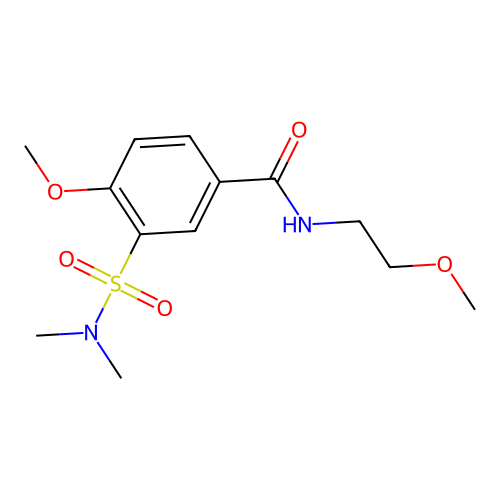 3-(dimethylsulfamoyl)-4-methoxy-N-(2-methoxyethyl)benzamide structure