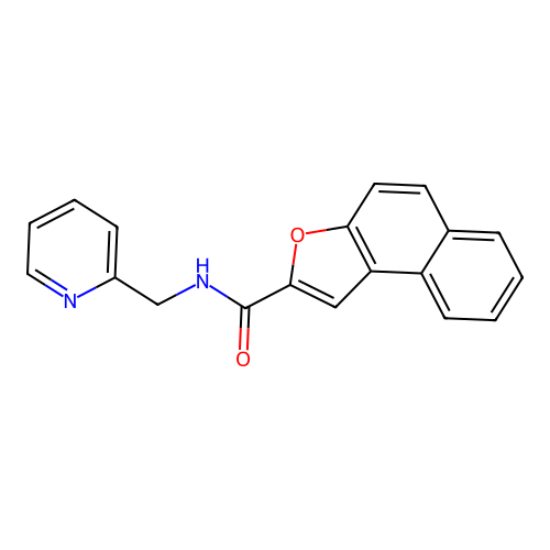 N-(pyridin-2-ylmethyl)benzo[e][1]benzofuran-2-carboxamide structure