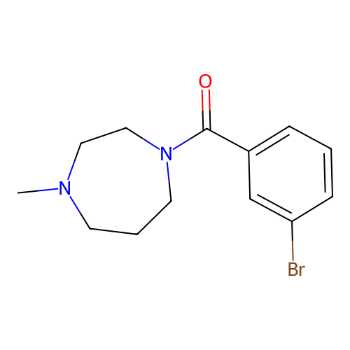 (3-Bromophenyl)-(4-methyl-1,4-diazepan-1-yl)methanone structure