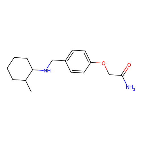 2-(4-{[(2-Methylcyclohexyl)amino]methyl}phenoxy)acetamide structure