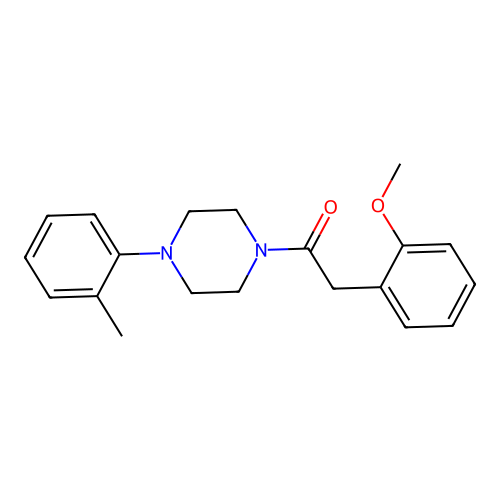 2-(2-Methoxyphenyl)-1-[4-(2-methylphenyl)piperazin-1-yl]ethanone structure