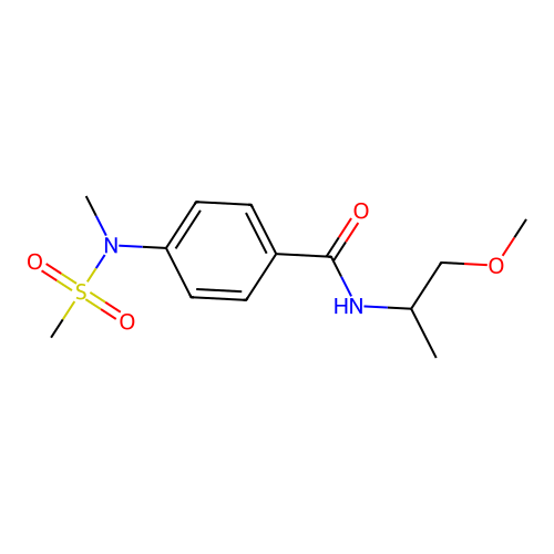 N-(1-methoxypropan-2-yl)-4-[methyl(methylsulfonyl)amino]benzamide structure