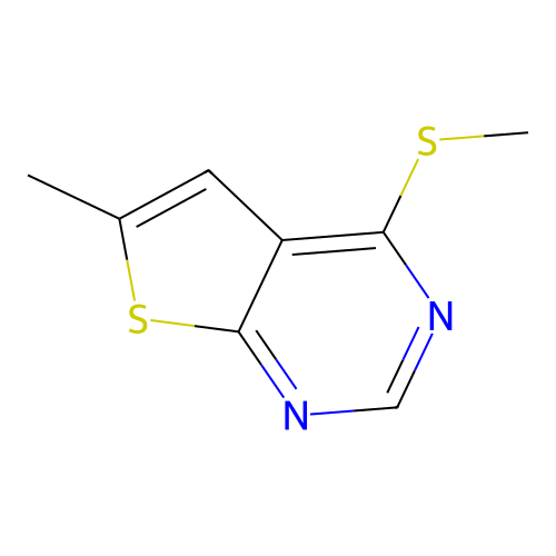 6-Methyl-4-(methylsulfanyl)thieno[2,3-d]pyrimidine structure