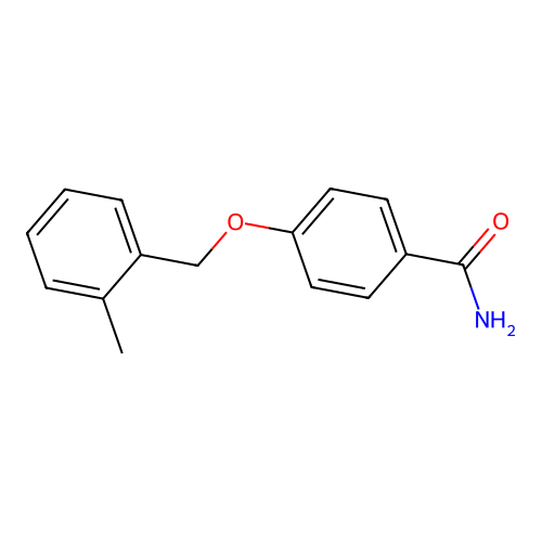 4-[(2-Methylphenyl)methoxy]benzamide structure