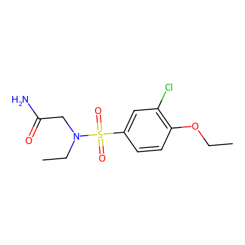 2-[(3-Chloro-4-ethoxyphenyl)sulfonyl-ethylamino]acetamide structure