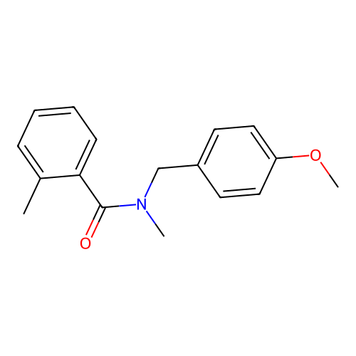 N-[(4-methoxyphenyl)methyl]-N,2-dimethylbenzamide structure