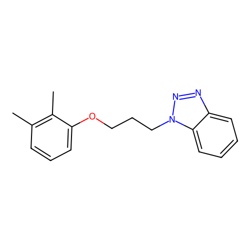 1-[3-(2,3-dimethylphenoxy)propyl]-1H-1,2,3-benzotriazole structure