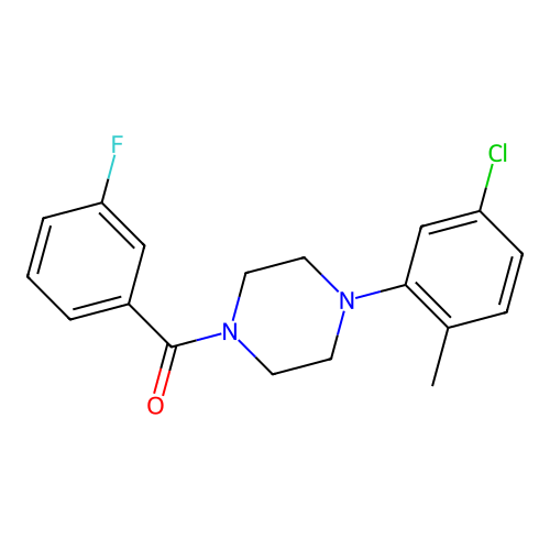 1-(5-Chloro-2-methylphenyl)-4-(3-fluorobenzoyl)piperazine structure