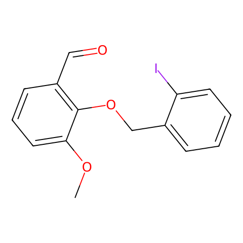 2-[(2-Iodobenzyl)oxy]-3-methoxybenzaldehyde structure