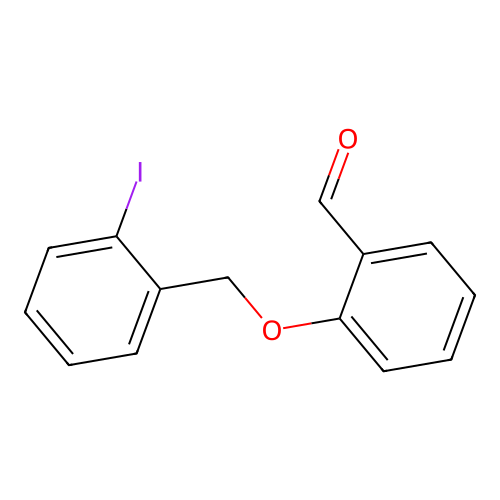 2-[(2-Iodophenyl)methoxy]benzaldehyde structure