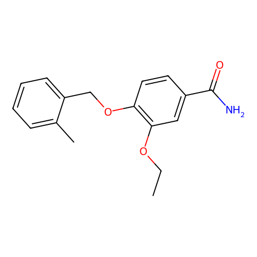 3-Ethoxy-4-[(2-methylphenyl)methoxy]benzamide structure
