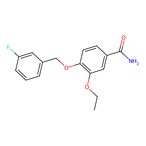 3-Ethoxy-4-[(3-fluorophenyl)methoxy]benzamide structure