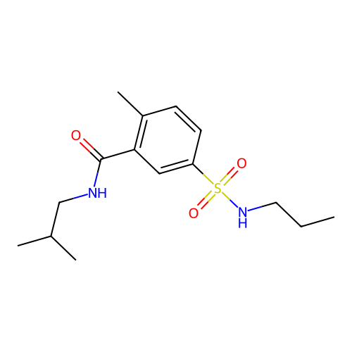 2-methyl-N-(2-methylpropyl)-5-(propylsulfamoyl)benzamide structure