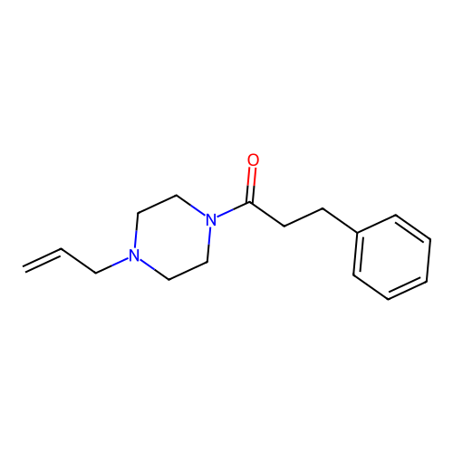3-Phenyl-1-(4-prop-2-enylpiperazin-1-yl)propan-1-one structure