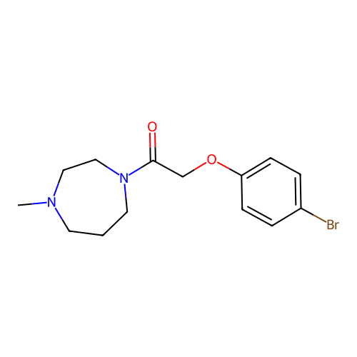 2-(4-Bromophenoxy)-1-(4-methyl-1,4-diazepan-1-yl)ethanone structure