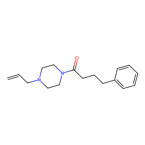 4-Phenyl-1-(4-prop-2-enylpiperazin-1-yl)butan-1-one structure