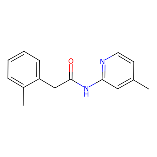 2-(2-methylphenyl)-N-(4-methylpyridin-2-yl)acetamide structure