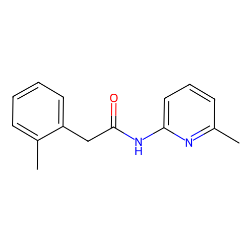 2-(2-methylphenyl)-N-(6-methylpyridin-2-yl)acetamide structure